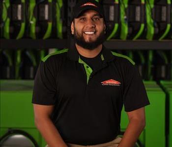 Man with beard and SERVPRO Hat and Shirt